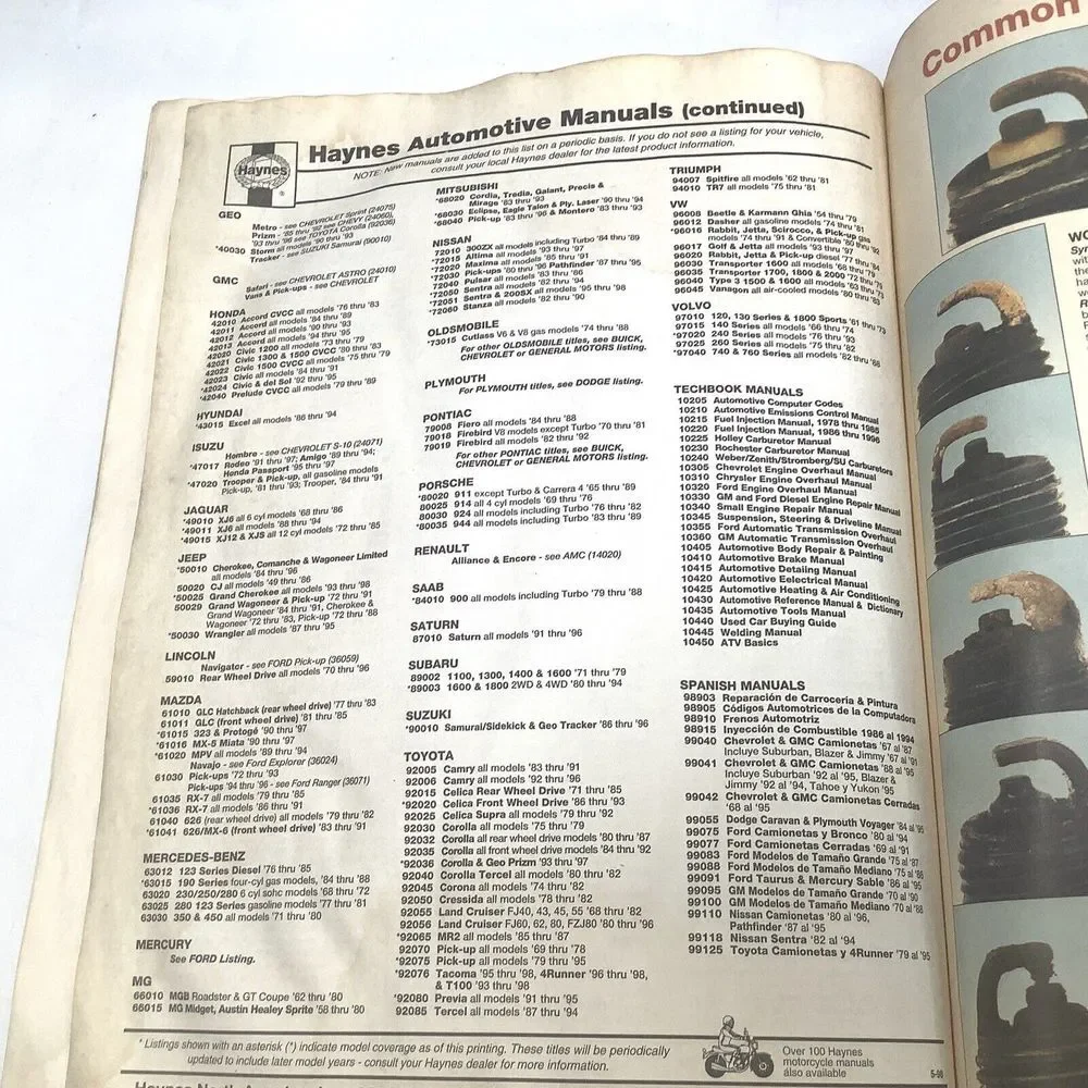 1979 - 1989 Honda‎ Prelude Automotive Repair Manual 42040 Haynes Paperback